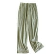 thumbnail image 1 of Pantalons de Pyjama pour Femmes Automne et Hiver Couple Flanelle Fine Plus Velours Chaud avec Revers, 1 of 3