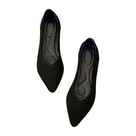 Sexlip Women s Lightweight Casual Pointed Toe Flat Shoes  Comfortable Solid Color Soft Sole Flats for Work and Everyday Wear