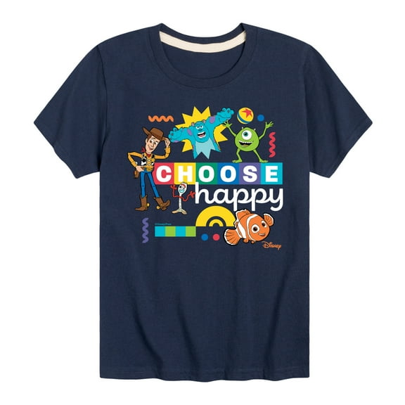 Disney - Choose Happy - Toddler & Youth Short Sleeve Graphic T-Shirt