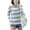 Gray, variant on Teen Girl's Long Sleeve T Shirt Teen Girl Striped Tee Crew Neck Wide Stripes Tops Casual