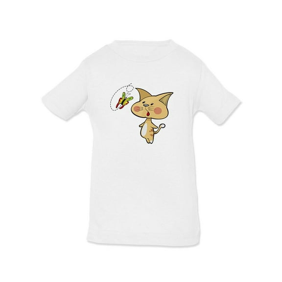 Kitten With A Butterfly T-Shirt Infant -Image by Shutterstock,  18 Months
