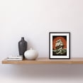 thumbnail image 2 of Sailing Ship in Rough Sea Waves Retro Rockabilly Americana 50s Artwork Framed Wall Art Print 9X7 Inch, 2 of 5