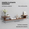 thumbnail image 5 of Repisa Flotante Para Tv Decorativa Reforzada Color Cafe 120cm, 5 of 5