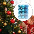 thumbnail image 6 of yotijay 24 Pieces Christmas Balls Ornaments Christmas Tree Hanging Decorations Xmas Tree Blue, 6 of 9
