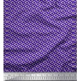 thumbnail image 1 of Soimoi Blue Rayon Fabric Diamond Geometric Printed Fabric 1 Yard 42 Inch Wide, 1 of 3