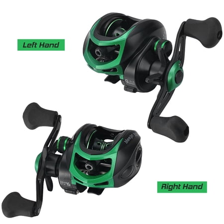 Lizard MEEGO Lightweight High Speed 9.1:1 Gear Ratio Baitcast Fishing Reel 19+1 Ball Bearings (Right-Handed 5.91 inches / 15 cm) for Carp Freshwater Saltwater Angling Tackle Gear
