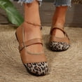 thumbnail image 2 of Domuza Womens Mary Jane Shoes Slip on Dressy Ballerina Flats 2026 Comfort Non-Slip Shoes for School Formal Walking Brown 5.5（EU-36）, 2 of 5
