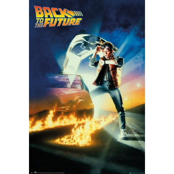 Back To The Future - Movie Poster (Regular Style - Version 2) (Size: 24" X 36")