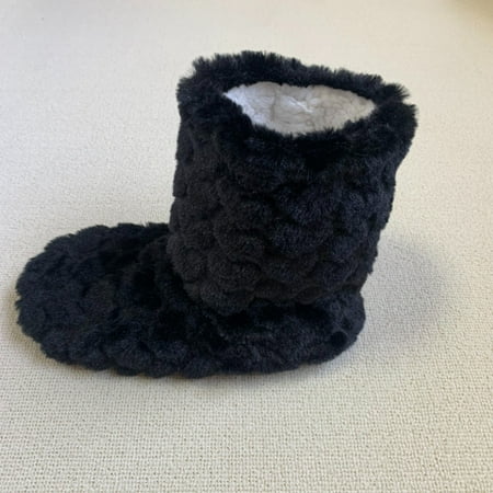 

Gubotare Womens Slippers Womenâs Memory Foam Slippers Fur Lining Slip-on Clog Scuff House Shoes Indoor & Outdoor Black 9.50