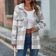 thumbnail image 4 of Vedolay Women Coats Solid Business Winter Coat Fall Coat Jacket Coat Grey,M, 4 of 5