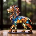 thumbnail image 3 of Acrylic Sculpture Wild Animal Metal Art Table Decoration Fine Workmanship Non-fading Desktop Ornament, 3 of 8