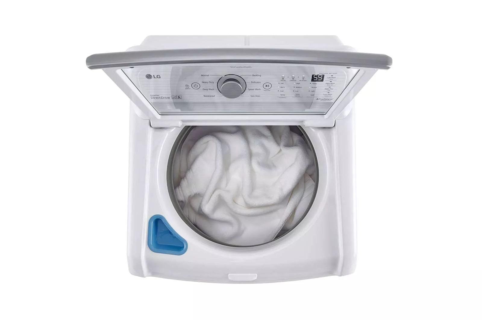 Lg Wt7150c 27" Wide 5 Cu. Ft. Energy Star Certified Top Loading Washing Machine - White - image 4 of 5