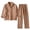 RYW-Coffee, variant on LWFFDAW Mens Fleece Pajamas Set Flannel Long Sleeve Collar Button Up Sleepwear and Elastic Waist Bottoms Winter Thick Warm Homewear Pjs Sets for Men