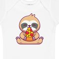 thumbnail image 4 of Inktastic Sloth Pizza Boys or Girls Baby Bodysuit, 4 of 5