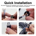 thumbnail image 3 of Cable Eléctrico M12, Conector Hembra 250 V CA CC Amplia Aplicación 4A Cable De Aviación De 4 Pines Ángulo Recto Para Equipos, 3 of 7