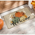 thumbnail image 4 of Fall Pumpkins Decoration Door Mats Outdoor Entrance Home, Welcome Autumn Colorful Front Doormat Rug Rubber Non-Slip Inside Entrance Floor Mat 17 x 29 Inch DM164, 4 of 6