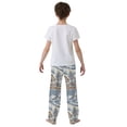 thumbnail image 4 of FORMRS Boys Pajama Pants with Pockets Size 6-8Y Kids Lounge Sleep Bottoms, Blue Snowy Mountain, 4 of 8