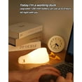 thumbnail image 6 of Cute Duck Night Light for Kids,Duck Squishy Lamp for Girls,Super Cute & Soft Touch Silicone Lamp for Bedrooms Nursery,Unique Kids Room Decor Gift Toy for Boys Girls Women(2 Levels), 6 of 10