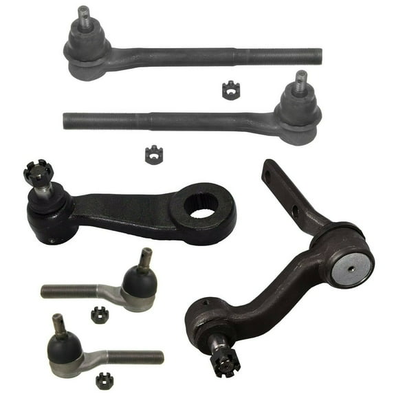 6 Piece Steering Kit Idler & Pitman Arms / Tie Rod Ends Fits select: 1994-2004 CHEVROLET S TRUCK, 1994-1998 CHEVROLET BLAZER
