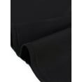 thumbnail image 5 of INSPIRE CHIC Women's High Waist Asymmetric A-Line Elegant Ruffle Wrap Skirt S Black, 5 of 6