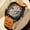 Orange, variant on Fashion Automatic Mechanical Watch Men Sport Hollowed Out Wristwatch Luminous Waterproof Clock 8602
