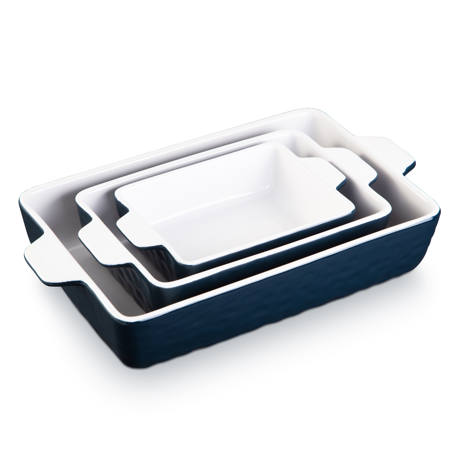 Soonbuy Ceramic Bakeware Set, Rectangular Baking Dish Lasagna Pans for