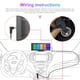 thumbnail image 3 of Riwesomey ABS Auto Dash Cam Metal a prueba de viento IP69 Impermeable Función de radio WiFi 9 pulgadas Triangular 1024x600 Control de voz Pantalla digital Cámaras de salpicadero de coche Riwesomey VI016957-00B, 3 of 6