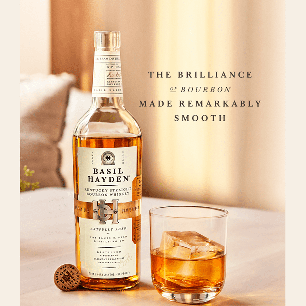 Basil Hayden Bourbon 1.75L, 40% ABV - Office Breakroom Refreshment