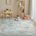 thumbnail image 2 of Care Bears Rainbows In The Sky 5' x 7' Multi Area Rug By Well Woven, 2 of 8