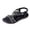 A-Black206, variant on Womens Flat Sandals Glam Sparkly Rhinestone T-Strap Elastic Slingback Open Toe Flat Sandals Summer Resort Walking Casual Sandals