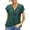 Green, variant on Women's Shirts Casual Deep V Neck Zipper Tops Short Sleeve Tunic Loose T-Shirts Summer Blouse(S,Green)
