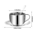 thumbnail image 3 of pvdgvd 304 European Style Stainless Steel Coffee Cup Set - Double Layer Insulated, Office, Reception - Business Gift, Tea Cup with Lid, Spoon, 3 of 6
