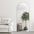 thumbnail image 5 of CISTEROMAN Arched Mirror Full Length Mirror 65”x24" Arch Floor Mirror Full Body Mirror Stand Wall Mirror for Bedroom Mirror Full length, 5 of 13