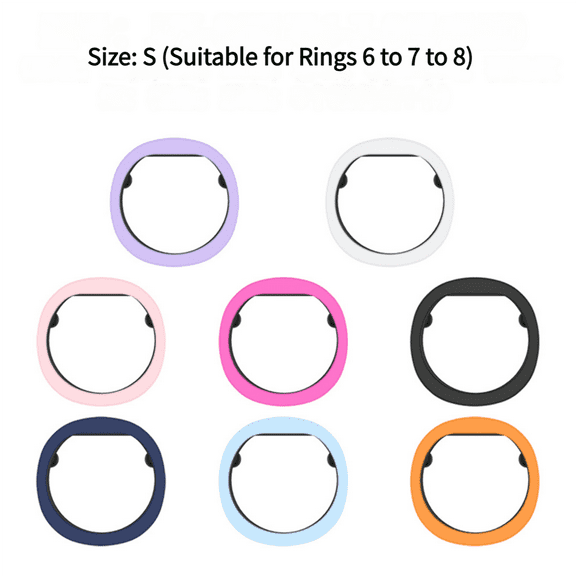8pcs For RingConn Gen 2/2 Air Silicone Protective Cases Dustproof Shockproof Anti Drop Silicone Ring Elastic Cover