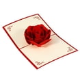 thumbnail image 1 of Tarjetas de felicitación 3D de 15,5 x 12,5 cm con sobre para cumpleaños, San Valentín, Navidad (H110), 1 of 7