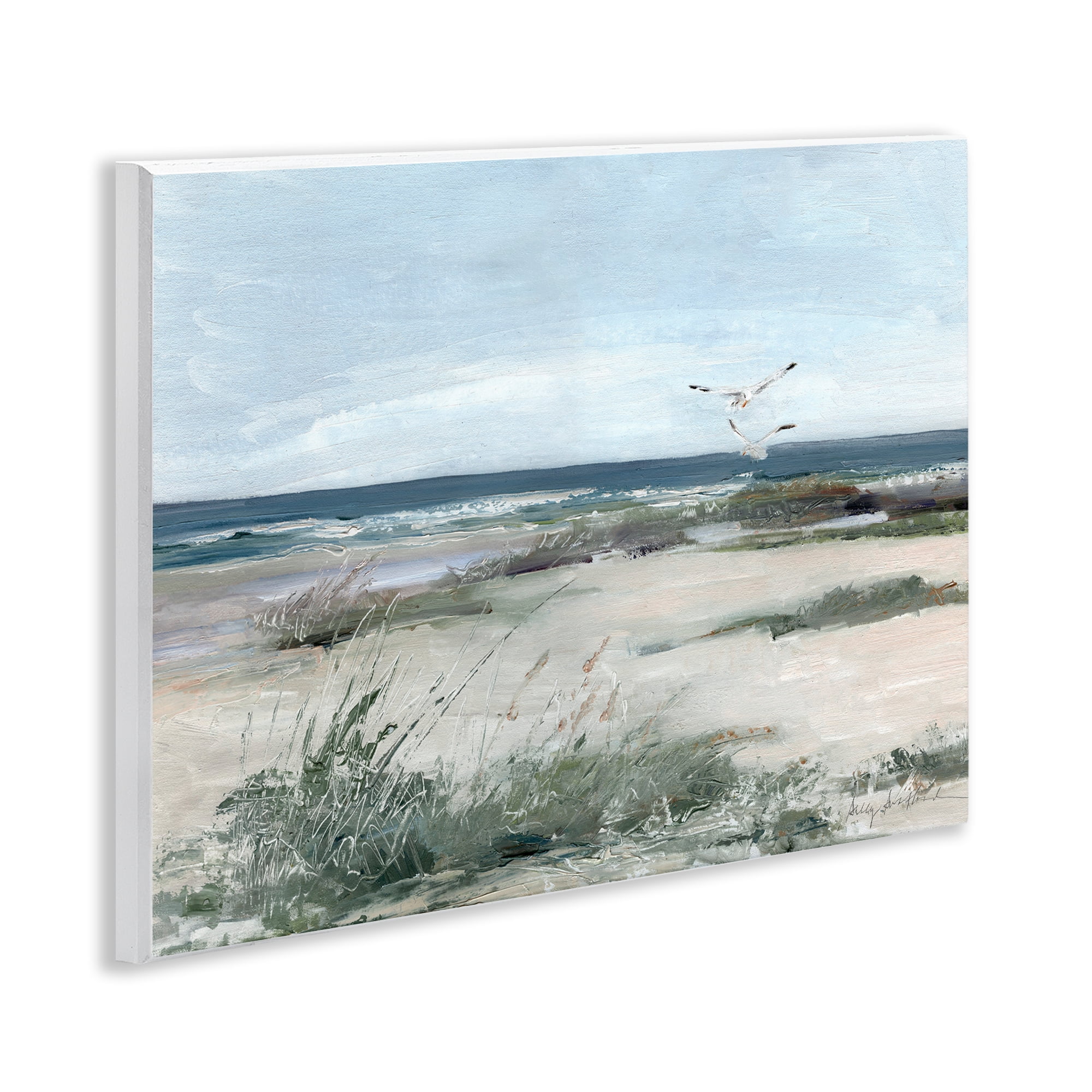 Stupell Industries Seagull Pair over Waves Wall Plaque Art, design by Sally Swatland