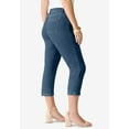 thumbnail image 3 of Roaman's Women's Plus Size Classic Stretch Capri Jean, 3 of 6
