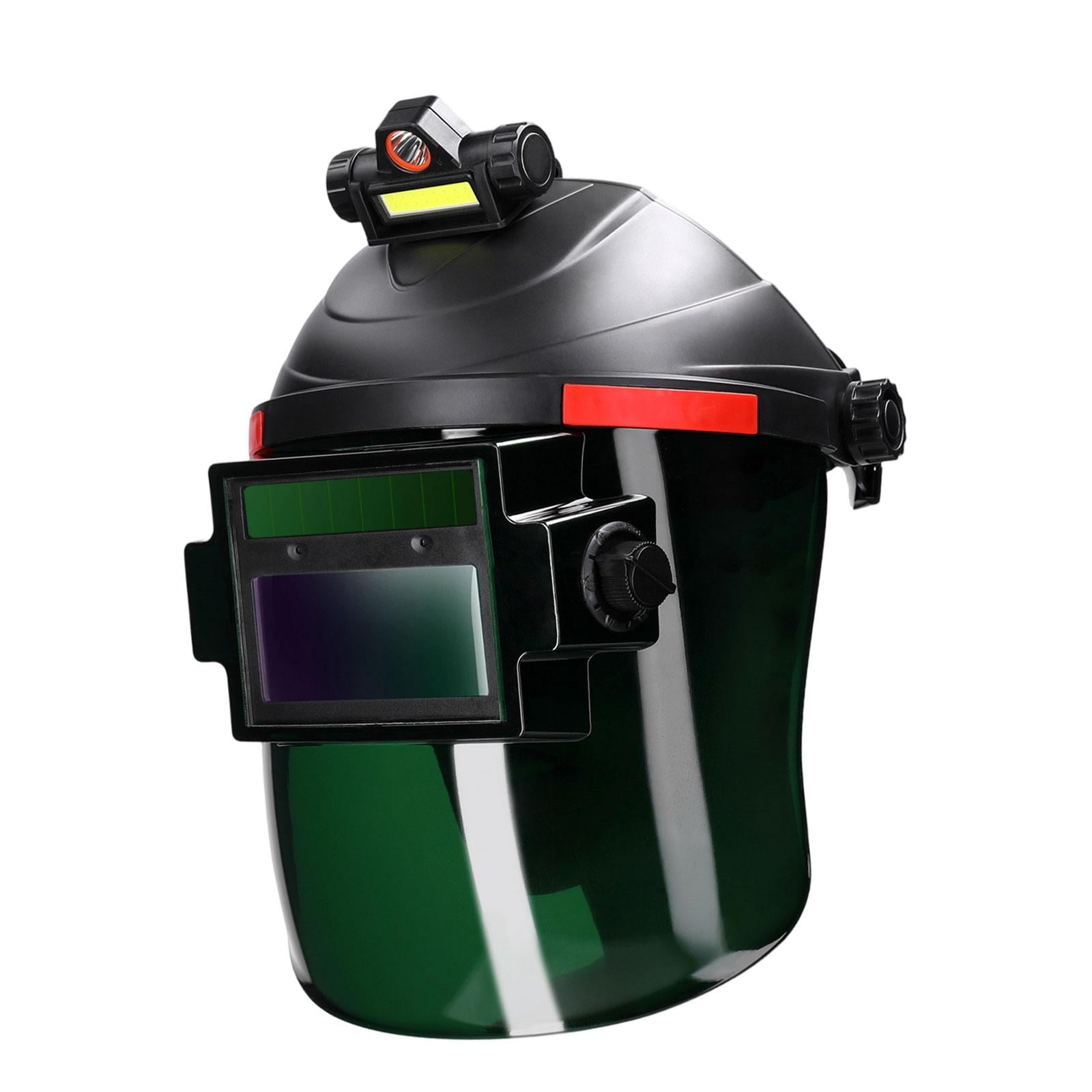 JISADER Auto Darkening Welding Hood Comfortable 180 degree Flip up Anti Splash Face Shield