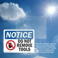thumbnail image 6 of (2 Pack) Do Not Remove Tools Sign, 6 of 7