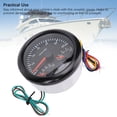 thumbnail image 6 of M Buder 85mm (3.375 inches) 3 in 1 Electrical Tachometer Oil Pressure Water Temp Gauge 6000 RPM 0-150 PSI for RV Yacht Truck with 7 Colors Backlight Black Dial Black Bezel, 6 of 9