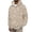 C756/Khaki, variant on XIYON Hoodies for Men Leopard Print Half Zip Hoodie Casual Long Sleeve Hooded Sweatshirt Classic Fall Winter