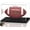 Clear, Black, variant on Football Display Case, Acrylic Football Case Clear, UV Protected Display Case with Solid Wood Base Stand for Full Size Signed Football Holder for Football Fans & Collectors