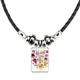 thumbnail image 1 of en forma de corazon rojo cabina telefónica britain uk london collar a mano colgante de cuerda de cuero Unbranded M, 1 of 3