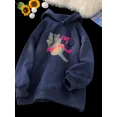 thumbnail image 3 of Sudadera con capucha y estampado de gato kawaii de anime para hombre, sudadera con capucha de manga larga con bolsillo retro, sudadera con capucha de otoño para mujer, ropa de calle Y2K, 3 of 5
