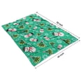 thumbnail image 4 of Green Christmas Snowman Pattern Blanket,Comfortable Soft Lamb Wool Throw Blanket,All Season,Warm Lightweight Blankets for Sofa Bed Couch Living Room Chair,40"x50", 4 of 4
