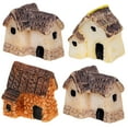 thumbnail image 1 of CIMAXIC 4Pcs Terrarium Accessory Resin Micro House Random Style Mini Microlandscape Accessories 0.8x0.8x0.6in, 1 of 8