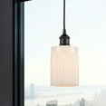 thumbnail image 3 of 616-1P-SG-G341-Innovations Lighting-Hadley - 1 Light Cord Hung Mini Pendant In Art Deco Style-9.75 Inches Tall and 4.5 Inches Wide-Satin Gold, 3 of 7