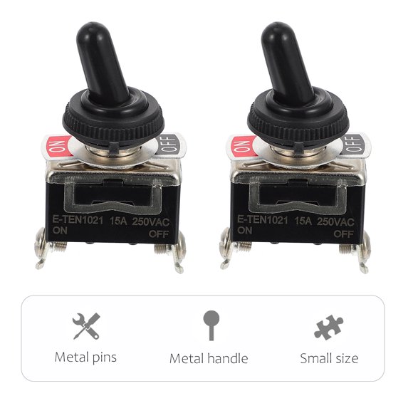 VERDANVERSE 5Jgo Accesorios De Carro Con Toggle Impermeable Para Control Onoff Color Negro