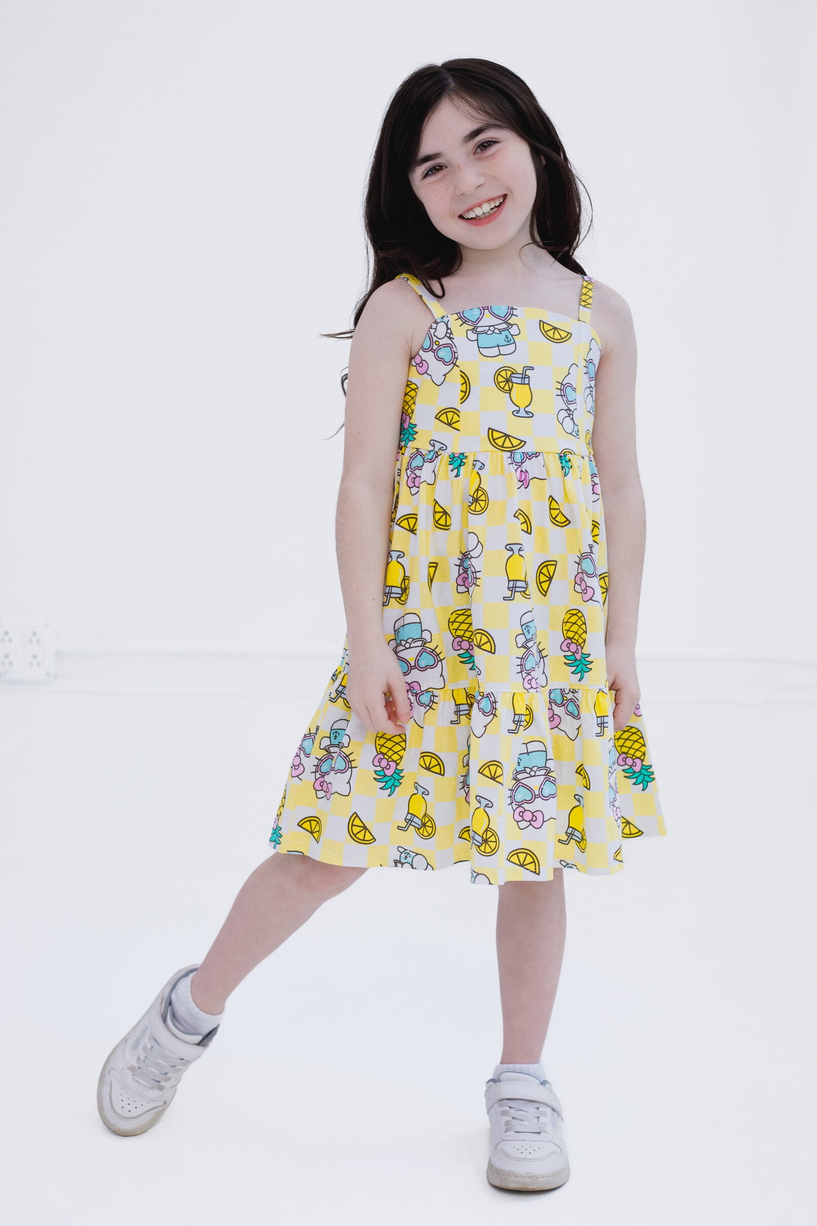 Hello Kitty Square Neck Smocked Cami Dress Toddler to Big Kid