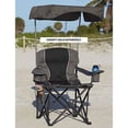 thumbnail image 2 of 500-lb. Capacity Heavy-Duty Portable Chair Black 500 lb, 2 of 3